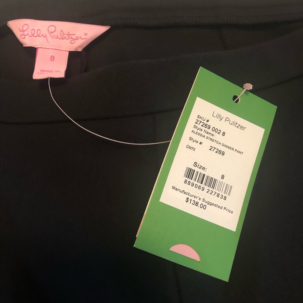 Black ankle dress pants